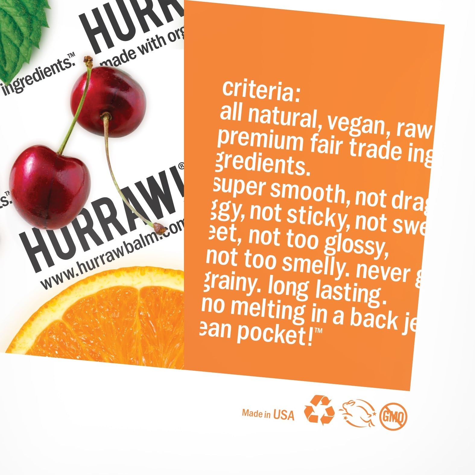 2-Pack Hurraw! All Natural Lip Balm Night Treatment (Moon)